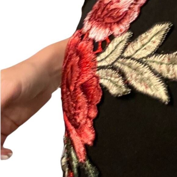 Forever 21 Sexy Embroidered Fishnet Dress M - Picture 4 of 11